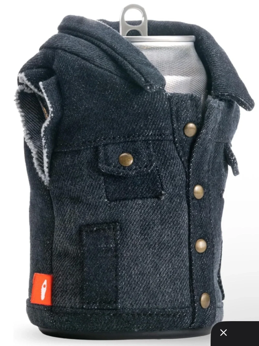Puffin - The Denim Vest - Insulated 12 oz Can Cooler I Beer Bottle & Soda Can